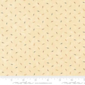 Stof - Reproduktion - Fluttering Leaves - Creme mønster