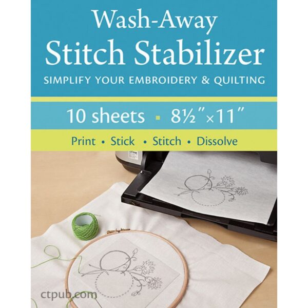 Indlæg - Wash-Away Stitch Stabilizer